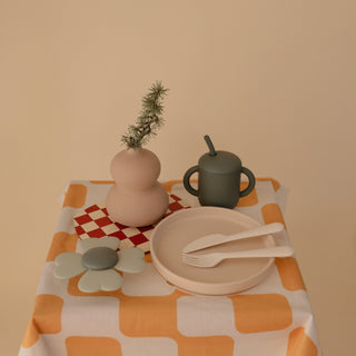 Classic Silicone Suction Plate silicone tableware Mushie Color: Shifting Sand