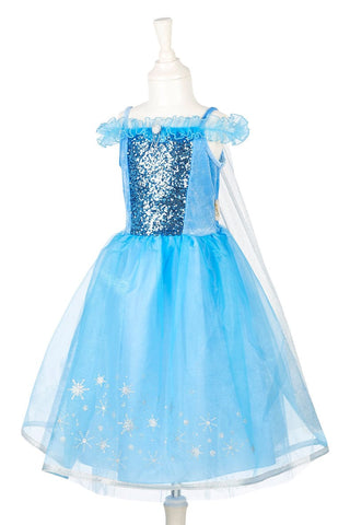 Ice Queen Costume Dress - Carnival & Festive Use (3 Sizes) Dress up Girls, Princesses Speedy Monkey LLC Size: 3-4 years