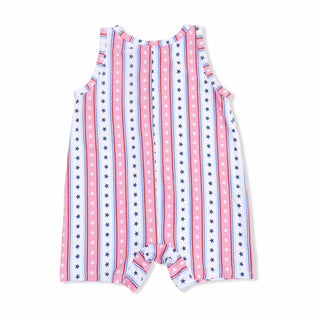 Sleeveless Shortie Romper - Stars and Stripes 1009 Angel Dear Size: 3-6M