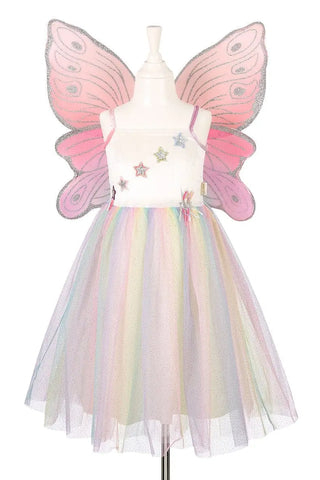 Louanne Fairy Costume Dress and Wings Set (Multicolor) - Role-Play for Children (3 Sizes) Dress up Girls, Fairies Speedy Monkey LLC Size: 3-4 years