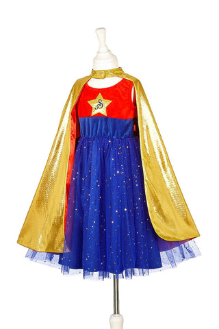 Superhero Girl Costume for Kids - Carnival & Festive Use (2 Sizes) Dress up Girls Speedy Monkey LLC Size: 3-4 years