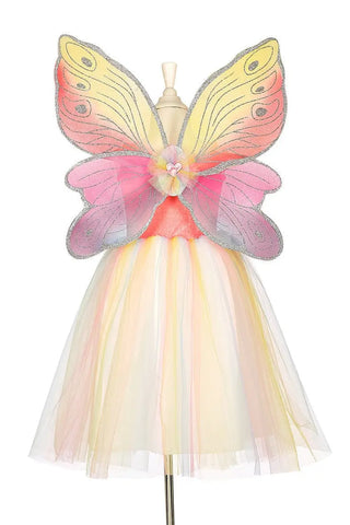 Valerie Fairy Costume Dress and Wings Set (Multicolor) - Role-Play for Children (2 Sizes) Dress up Girls, Fairies Speedy Monkey LLC Size: 3-4 years