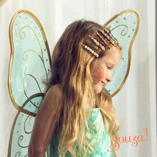 Camille Dress and Wings Set (Green) - Role-Play for Children (2 sizes) Speedy Monkey LLC Size: 5-7 years