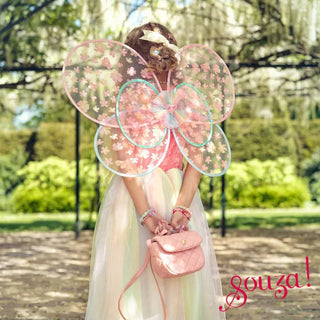 Flora Dress and Wings Set (Green) - Role-Play for Children (3 sizes) Speedy Monkey LLC Size: 5-7 years