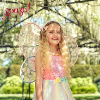 Flora Dress and Wings Set (Green) - Role-Play for Children (3 sizes) Speedy Monkey LLC Size: 5-7 years
