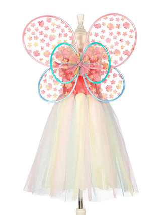 Flora Dress and Wings Set (Green) - Role-Play for Children (3 sizes) Speedy Monkey LLC Size: 5-7 years
