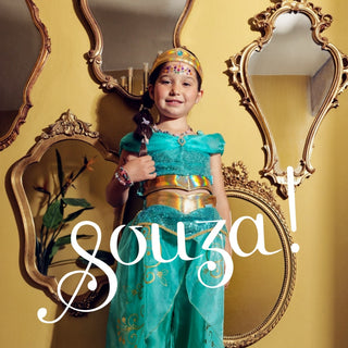 Amira Pants and Top Set (Turquoise) - Role-Play for Children - (2 Sizes) Speedy Monkey LLC Size: 3-4 years