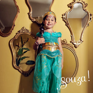 Amira Pants and Top Set (Turquoise) - Role-Play for Children - (2 Sizes) Speedy Monkey LLC Size: 3-4 years