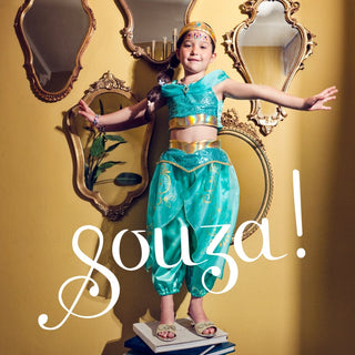 Amira Pants and Top Set (Turquoise) - Role-Play for Children - (2 Sizes) Speedy Monkey LLC Size: 3-4 years