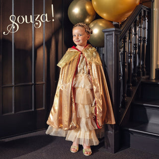 Princess Red Costume Reversible Cape for Kids - Carnival & Festive Use - 4-7 yrs Speedy Monkey LLC