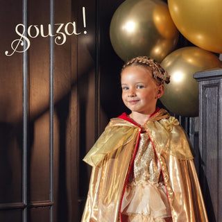 Princess Red Costume Reversible Cape for Kids - Carnival & Festive Use - 4-7 yrs Speedy Monkey LLC