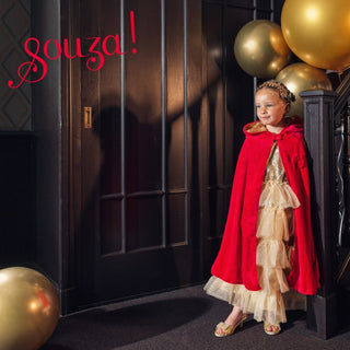 Princess Red Costume Reversible Cape for Kids - Carnival & Festive Use - 4-7 yrs Speedy Monkey LLC