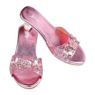 Slipper High-Heel Mariona (Pink) Costume Accessory for Kids - Carnival & Festive Use (3 Sizes) Slippers, Shoes and Slippers with Heel Speedy Monkey LLC Size: Size 8-9