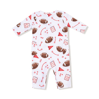 Uni Romper, Touchdown Time - Red 106 Angel Dear Size: 0-3M