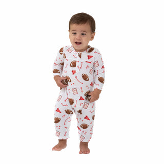 Uni Romper, Touchdown Time - Red 106 Angel Dear Size: 0-3M