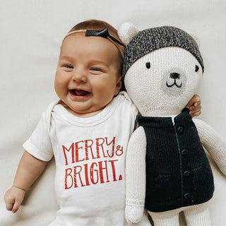 Graphic Bodysuit - Merry & Bright bodysuits Finn + Emma Color: Default Size: 0-3M