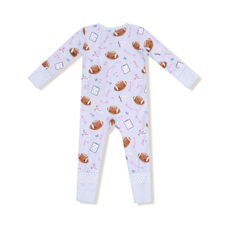 Convertible Romper, Touchdown Time - Lavender 126 Angel Dear Size: 0-3M