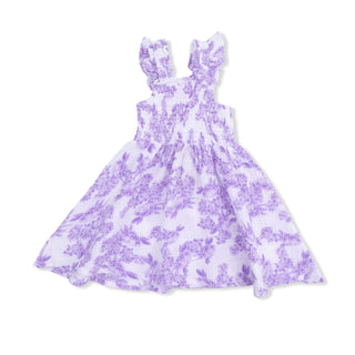 Smocked Sundress with Bloomer - Lilac Floral 1326 Angel Dear Size: 2T