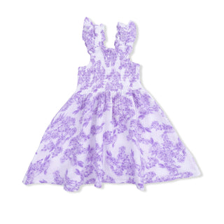 Smocked Sundress with Bloomer - Lilac Floral 1326 Angel Dear Size: 2T