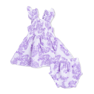Baby Doll Tunic and Bloomer Set - Lilac Floral 1327 Angel Dear Size: 3-6M