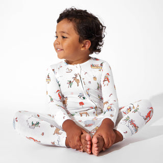 Bamboo Convertible Footie Romper - Santa's Workshop Baby & Toddler Sleepwear Bellabu Bear Size: 18-24 Months