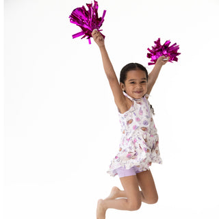 Polo Tennis Dress With Cartwheel Short - Football Cheer Angel Dear