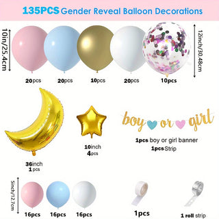 Baby Riddle Gender Reveal Balloon Arch Set | Baby Riddle