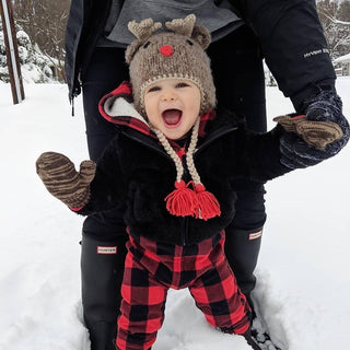 Rudolph Reindeer Beanie Hat for Baby & Kids