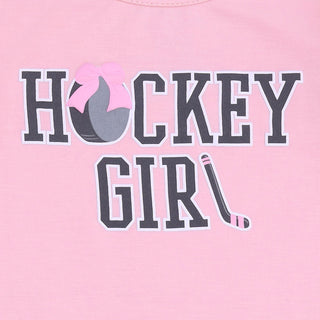 Megan's Bowtiful Hockey Stripe - Ruffle Tee and Baby Bells