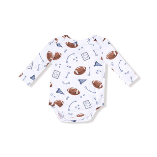 Lap Shoulder Bodysuit, Touchdown Time - Navy 147 Angel Dear Size: 0-3M