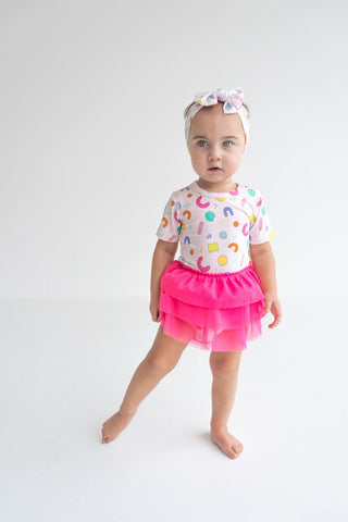 Dream Big Little Co x CoComelon Alphabet Dream Tutu Short Sleeve Bodysuit DressThe Dream Tutu Bodysuit DressDREAM BIG LITTLE COSize: 0-3M