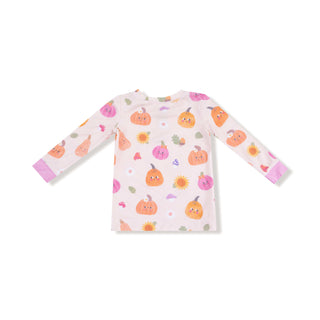 Long Sleeve Loungewear Set, Autumn Pumpkins - Pink 171 Angel Dear Size: 6-12M