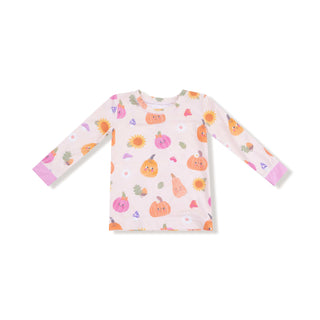 Long Sleeve Loungewear Set, Autumn Pumpkins - Pink 171 Angel Dear Size: 6-12M