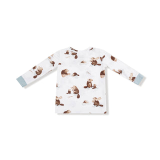 Long Sleeve Loungewear Set, Baby Beavers 171 Angel Dear Size: 6-12M