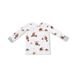 Long Sleeve Loungewear Set, Baby Beavers 171 Angel Dear Size: 6-12M