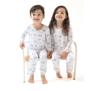 Long Sleeve Loungewear Set, Baby Golf Carts - Pink 171 Angel Dear Size: 6-12M