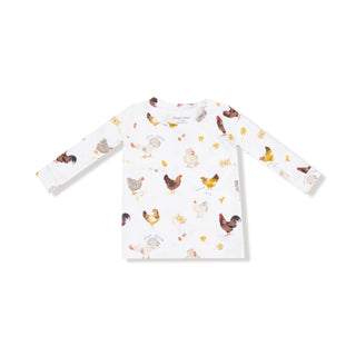 Long Sleeve Loungewear Set, Collector Chickens 171 Angel Dear Size: 6-12M