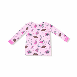 Long Sleeve Loungewear Set, Game Day - Pink 171 Angel Dear Size: 6-12M