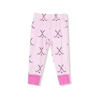 Long Sleeve Loungewear Set, Hockey - Pink 171 Angel Dear Size: 6-12M