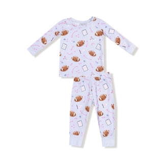 Long Sleeve Loungewear Set, Touchdown Time - Lavender 171 Angel Dear Size: 6-12M