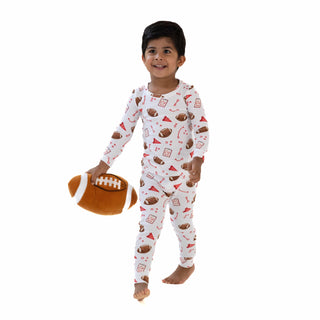 Long Sleeve Loungewear Set, Touchdown Time - Red 171 Angel Dear Size: 6-12M
