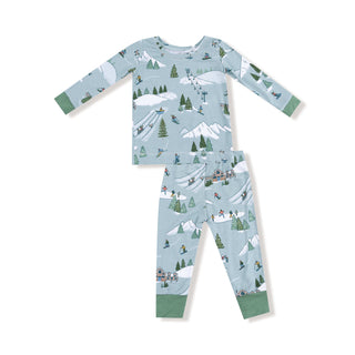 Long Sleeve Loungewear Set, Winter Fun Skiers 171 Angel Dear Size: 6-12M