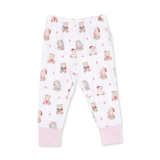Christmas Teddy Bears Pink - Long Sleeve Loungewear Set
