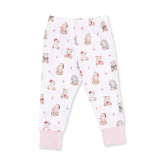 Christmas Teddy Bears Pink - Long Sleeve Loungewear Set