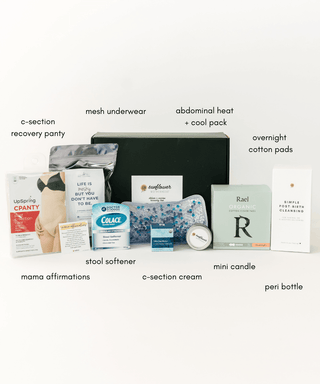 Deluxe C-Section Recovery BoxBaby Gift SetSunflower MotherhoodRecovery Panty Size: Small / Medium