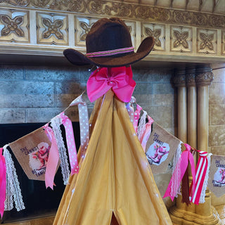 Cowgirl Birthday Party Supplies Box Chicky Chicky Bling Bling