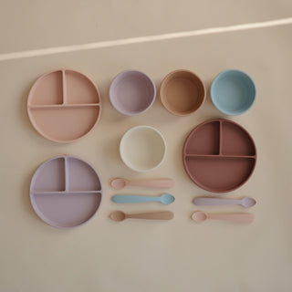 Silicone Suction Bowlsilicone tablewareMushieColor: Cambridge Blue