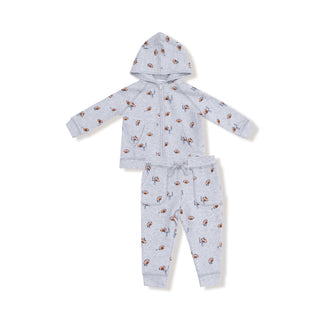 Zip Hoodie and Jogger Set - Football Field Goal 187 Angel Dear Size: 6-12M