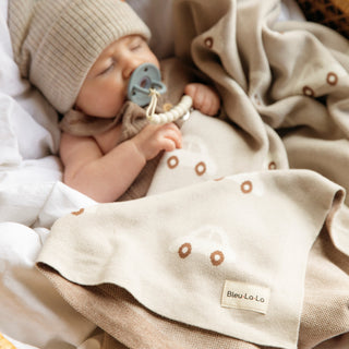 100% Cotton Luxury Knit Car Swaddle Blanket Bleu La La Color: Cars - Pink