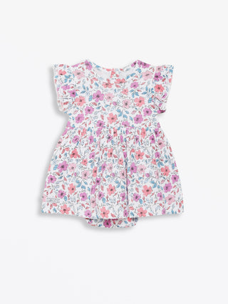 God is Love Cotton Short Sleeve Twirl Bodysuit Dress Dresses Holy Pals Size: 00-03M